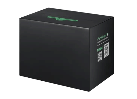 大豐環保循環箱輕量版，再生紙漿加防潑水層，多尺寸可選，環保輕便，適合電商物流永續包裝。｜Lightweight reusable box made from recycled pulp by Da Fon Environmental.